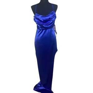 Emerald Sundae Juniors Draped Gown Blueberry XS‎ - Business Supplies